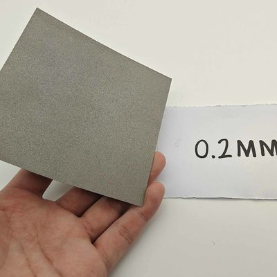 0.5mm-1mm Titanio Feltro Carta Porosità 50%-60% Ti Feltro di Fibre Metaliche Sinterizzate