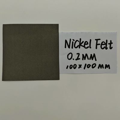 0Feltro di fibre di nichel di spessore di 0,2 mm Feltro di fibre di nichel metalliche pure per la produzione di idrogeno AEM