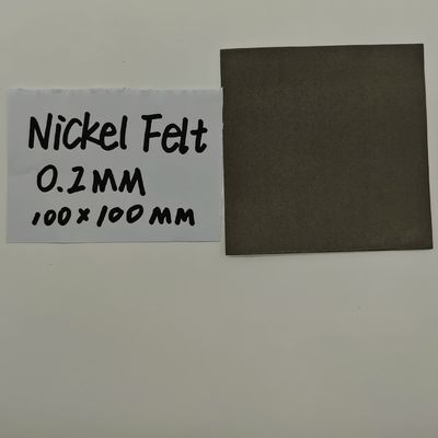 0.2mm Feltro di nichel Metallo per l'ambiente Feltro di fibre sinterizzate di nichel poroso
