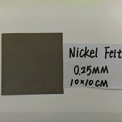Forma e dimensione Materiale per lo strato di diffusione di gas AEM di feltro in polvere di nichel personalizzato